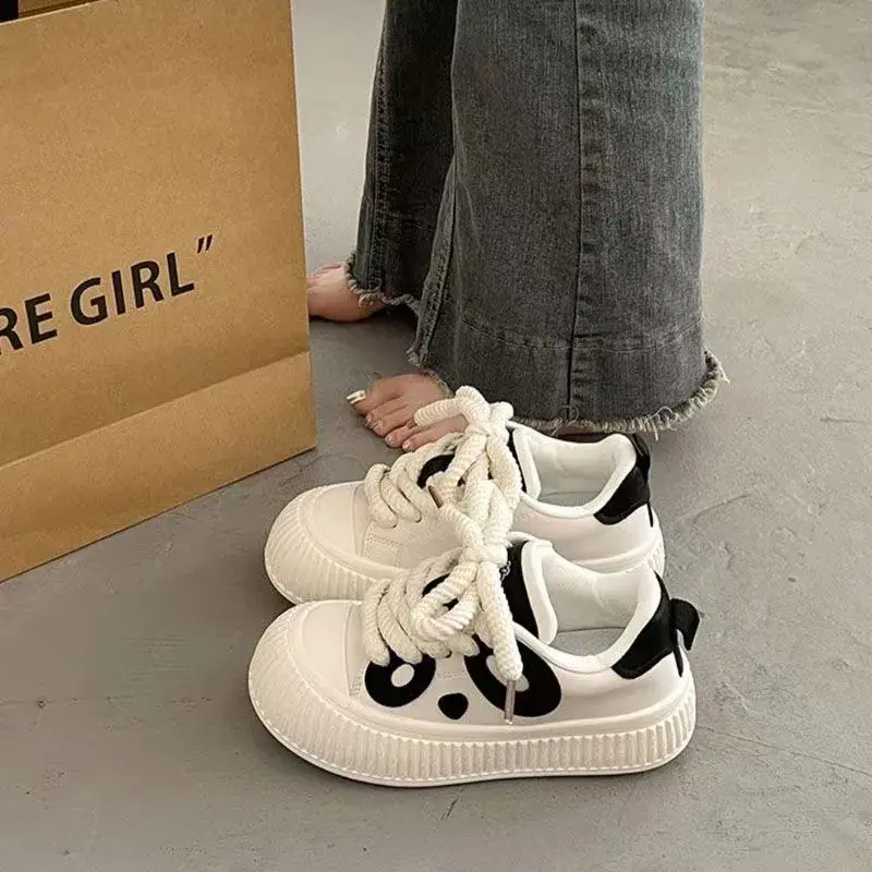 Tenis Women Sport Shoes New Platform Casual Shoe Fashion Black White Skateboard Shoes Trend Tennis Shoe All Match Athletic Shoe