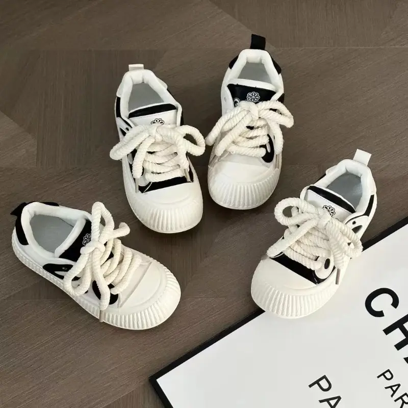 Tenis Women Sport Shoes New Platform Casual Shoe Fashion Black White Skateboard Shoes Trend Tennis Shoe All Match Athletic Shoe