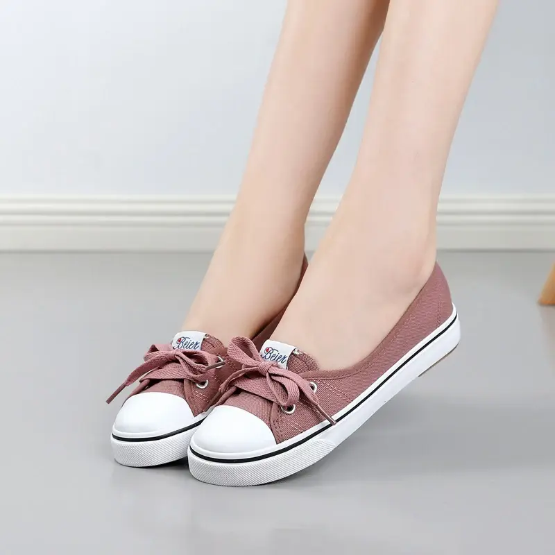 2023Sneakers Shoes for Women Zapatillas Mujer Solid Sapatilha Feminina Zapatilla Tenis Feminino Lace-up White Chaussures Plates
