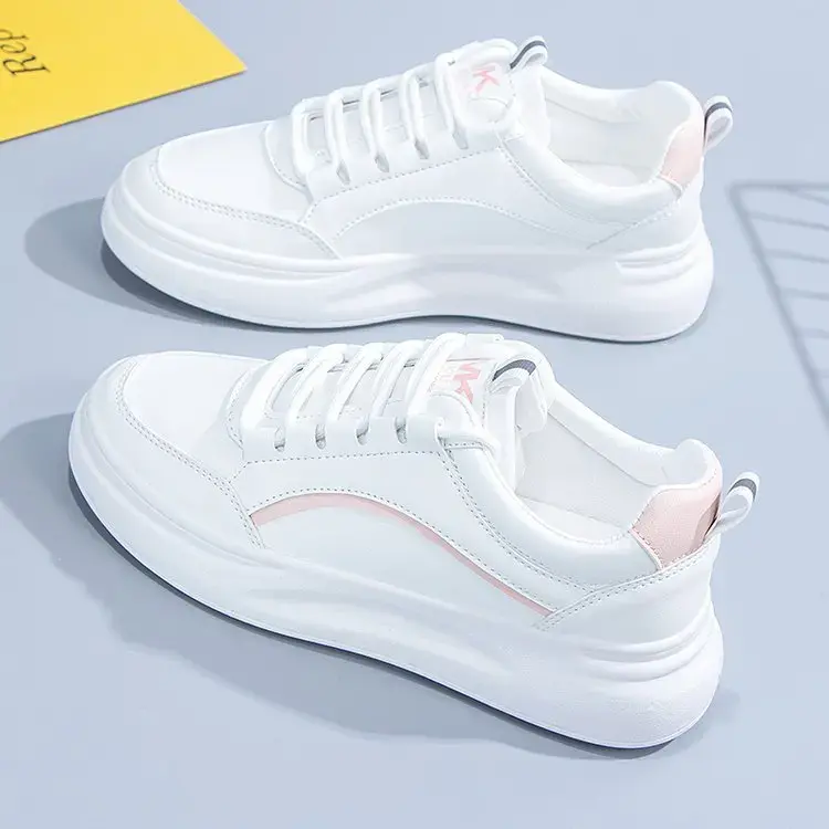 Shoes for Women's Sneakers Leather Shoes Casual Flats Sneakers Female Fashion Comfort Vulcanized Platform Shoes Zapatos De Mujer