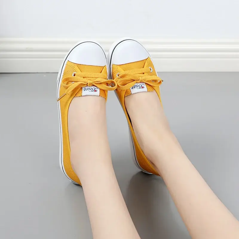 2023Sneakers Shoes for Women Zapatillas Mujer Solid Sapatilha Feminina Zapatilla Tenis Feminino Lace-up White Chaussures Plates