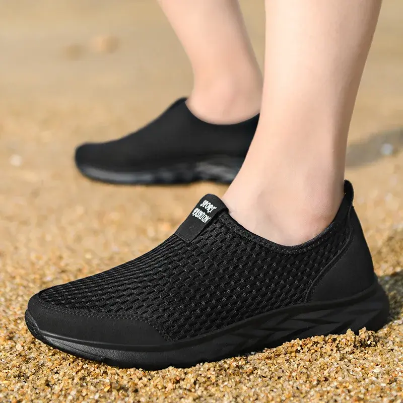 2025 Men's Sneakers Breathable Mesh Men Casual Shoes Outdoor Non-Slip Big Size Loafers Walking Lightweight Male Tennis shoes