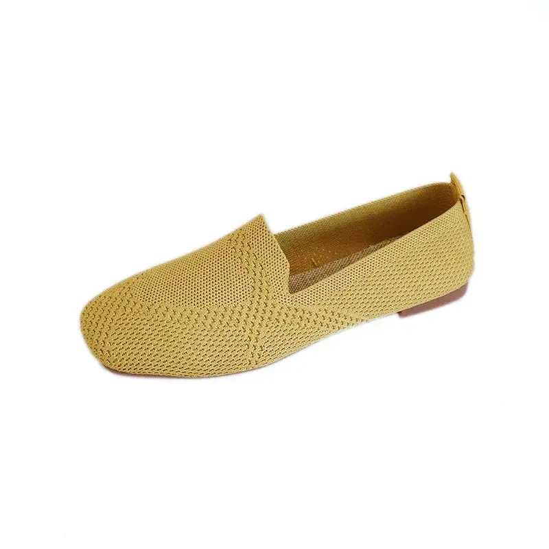 Women Ballet Flats Shoes Casual Square Toe Loafers Female Comfort Sole Soft Breathable Lazy Shoes Zapatillas 2024