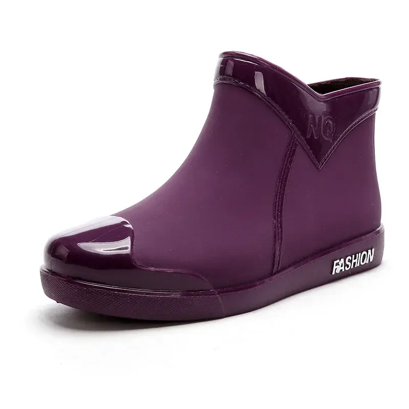 2023Shoes Women  Fashion Non Slip Waterproof Rain Boots Tube Rain Boots Boots for Women Waterproof Work Botas De Caza Espanolas
