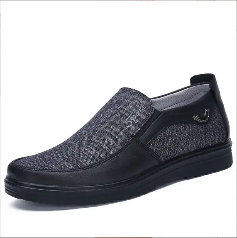 Size 50 Men Breathable Shoes Fashion Light Old Beijing Cloth  Men's Slip on Flat Canvas Shoes Work Zapatillas Hombre