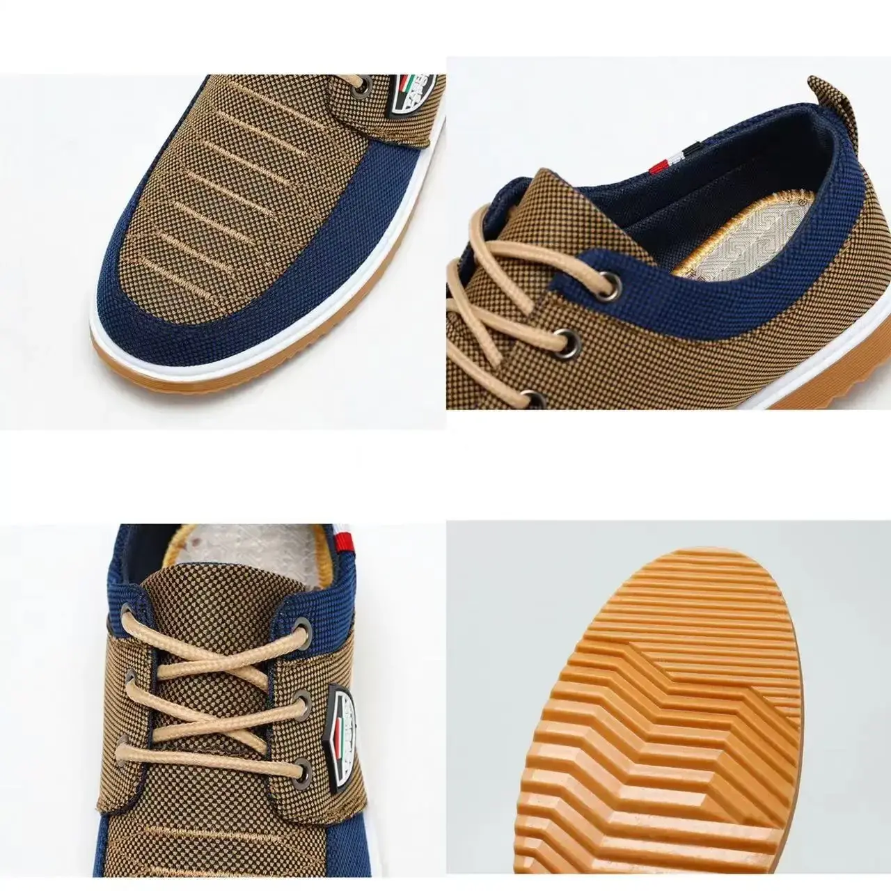2024 Men's Casual Shoes Breathable British Man Sneakers Comfortable Soft Walking Flats Working Peas Shoes for Men Canvas