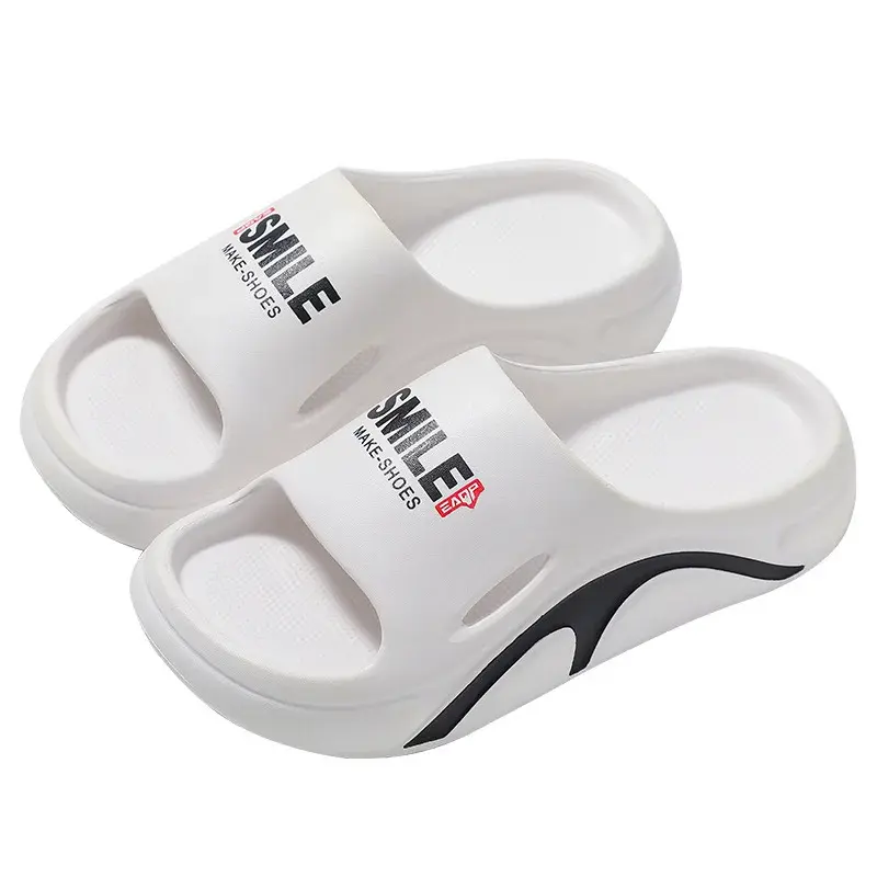 2025Summer Men Slippers Fashion Non-Slip Wear-resistant Soft Beach Slippers Outdoor Thick Sole EVA Slippers Bathroom Flip Flops