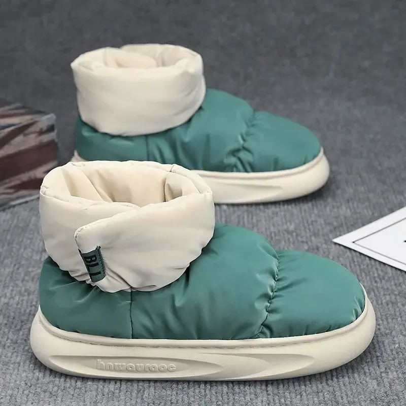 Men's Women's Cotton Shoes Winter  Plush Insulation Comfortable Casual Shoes Home Use Outdoor Couples Anti Slip Snow Boots