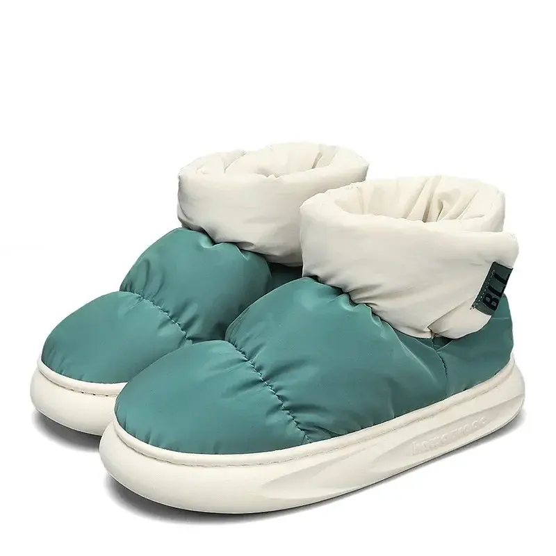 Men's Women's Cotton Shoes Winter  Plush Insulation Comfortable Casual Shoes Home Use Outdoor Couples Anti Slip Snow Boots