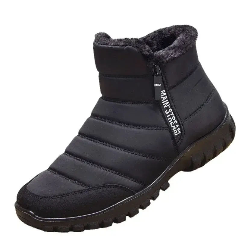 Men Ankle Snow Boots Waterproof Non Slip Shoes for Men Casual Keep Warm Plush Plus Size Couple Footwear Chaussure Homme 2024