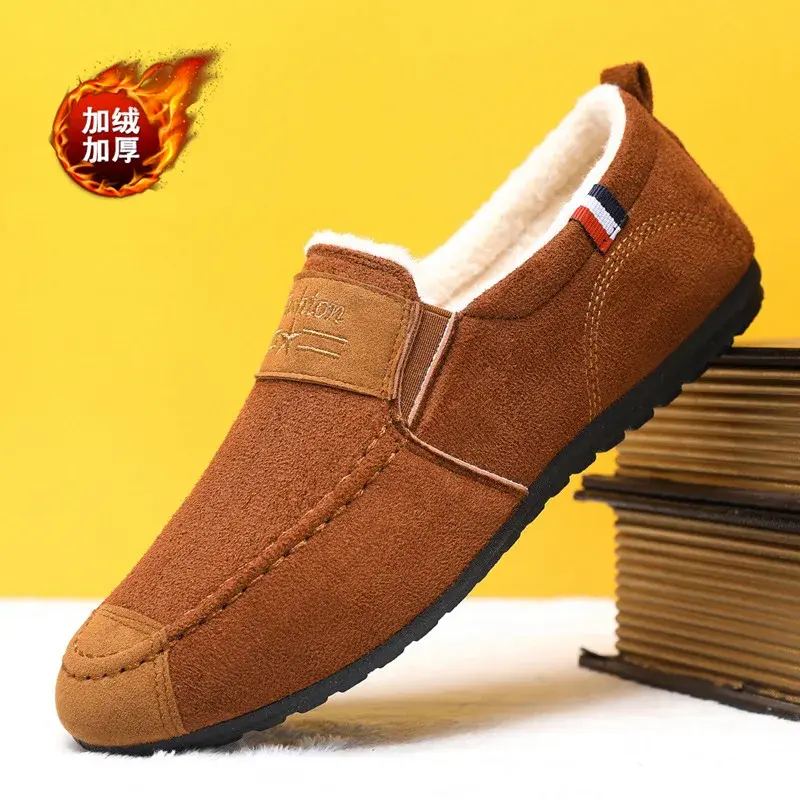 Mens Cotton Shoes Male Men's Men Sneakers Shoes for Men Luxury Designer Flats Man Loafers Men Pludsh Suede Man Shoes2025