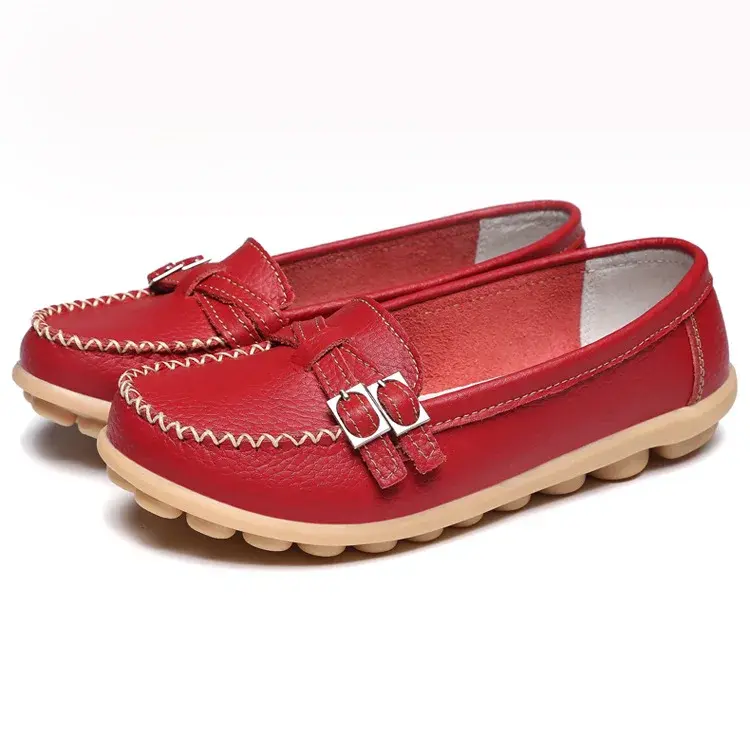 Spring and Summer Hollow Flat Mother Shoes Women Casual Shoes Simple White Wear-resistant Women  Sneakers