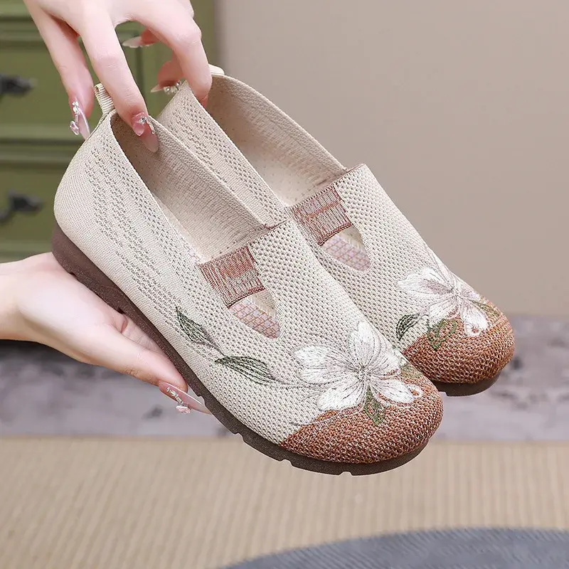 Women's summer breathable mesh flat shoes，women's shoes，casual sneakers shoes, 2025