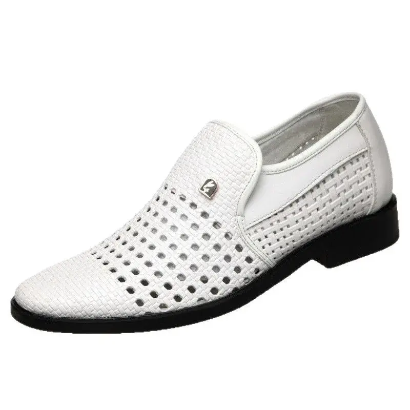 2025Men's Loafers Breathable Mens Leather Shoes Soft Soles Male Casual Shoes Slip-on Oxford Shoes Business Zapatos De Hombre