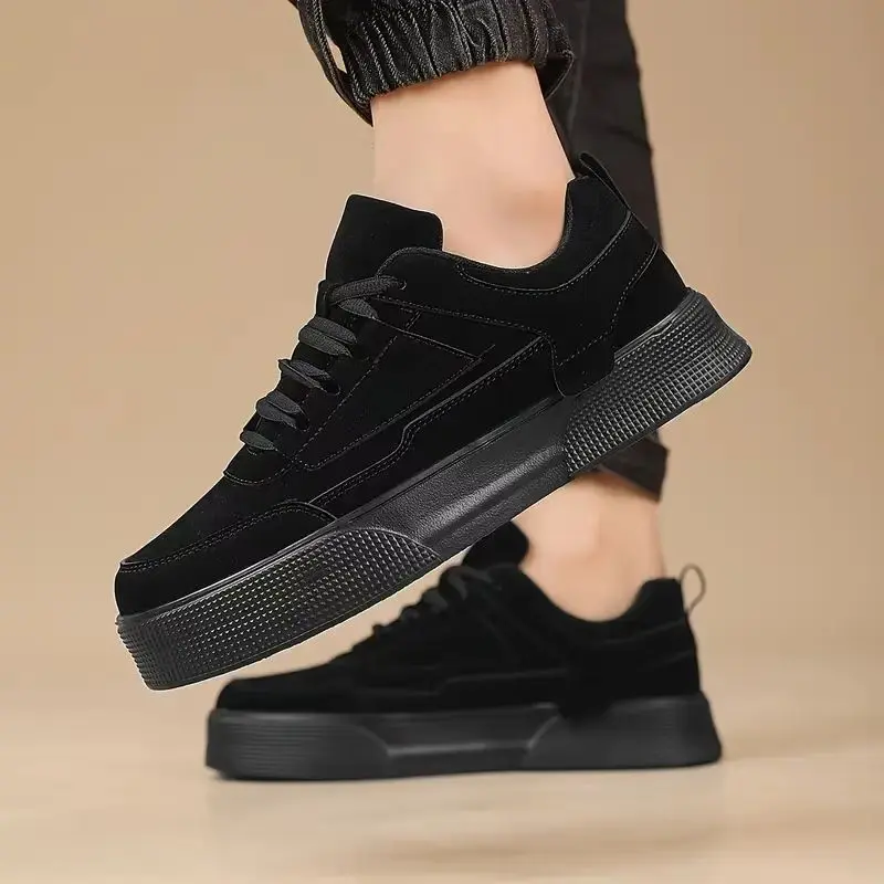 Shoes Men Couple Casual Skateboard Shoes Comfortable Sneakers Men's Fashion 2025 Trendy Thick Soled  Plus Size 39-47