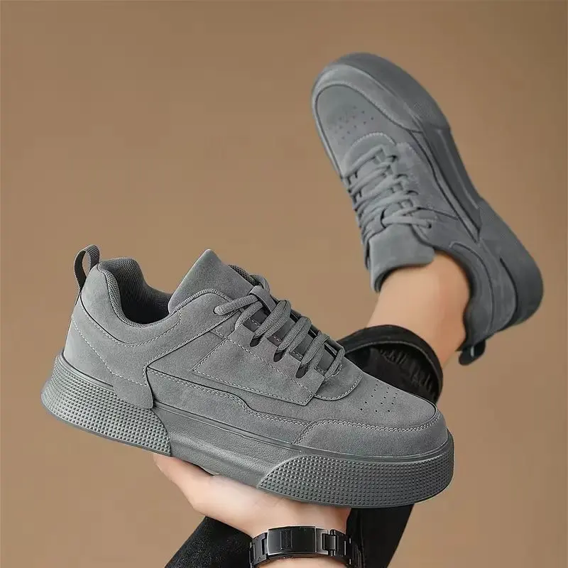 Shoes Men Couple Casual Skateboard Shoes Comfortable Sneakers Men's Fashion 2025 Trendy Thick Soled  Plus Size 39-47