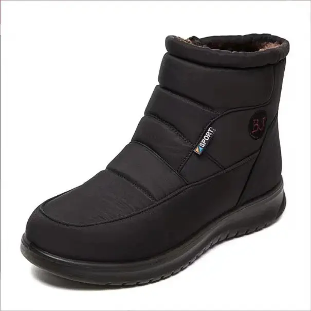 Women's Boots Winter Shoes For Women Ankle Boots Warm Fur Botas Mujer Waterproof Low Heels Snow Boots Winter Flat Shoes