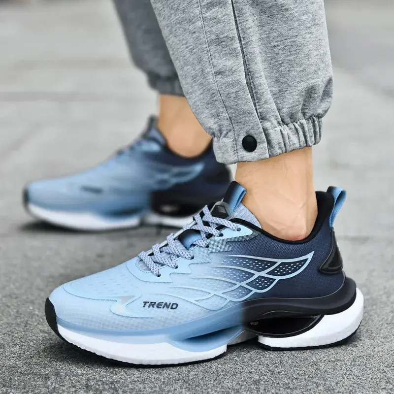 Men Rotary Buckle Running Shoes Women Reflective Outdoor Jogging Sneakers Chunky Sports Zapatillas Anti-Slip Unisex Footwear 20