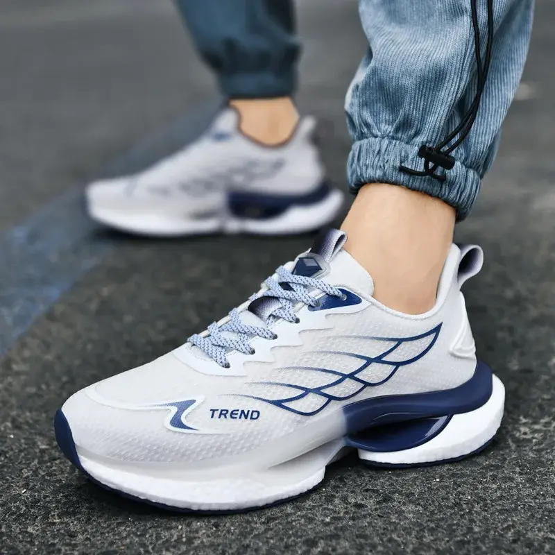 Men Rotary Buckle Running Shoes Women Reflective Outdoor Jogging Sneakers Chunky Sports Zapatillas Anti-Slip Unisex Footwear 20