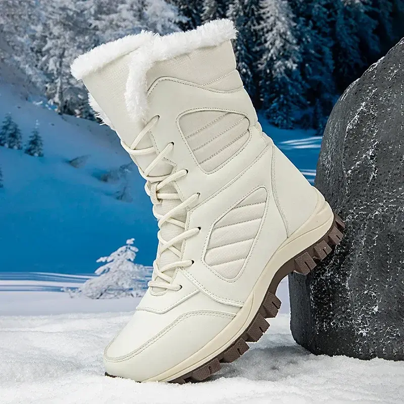 women Fashion Winter Sneakers Snow Boots Waterproof Super Warm women Shoes Outdoor Male Work Hiking Jogging Plush Boots