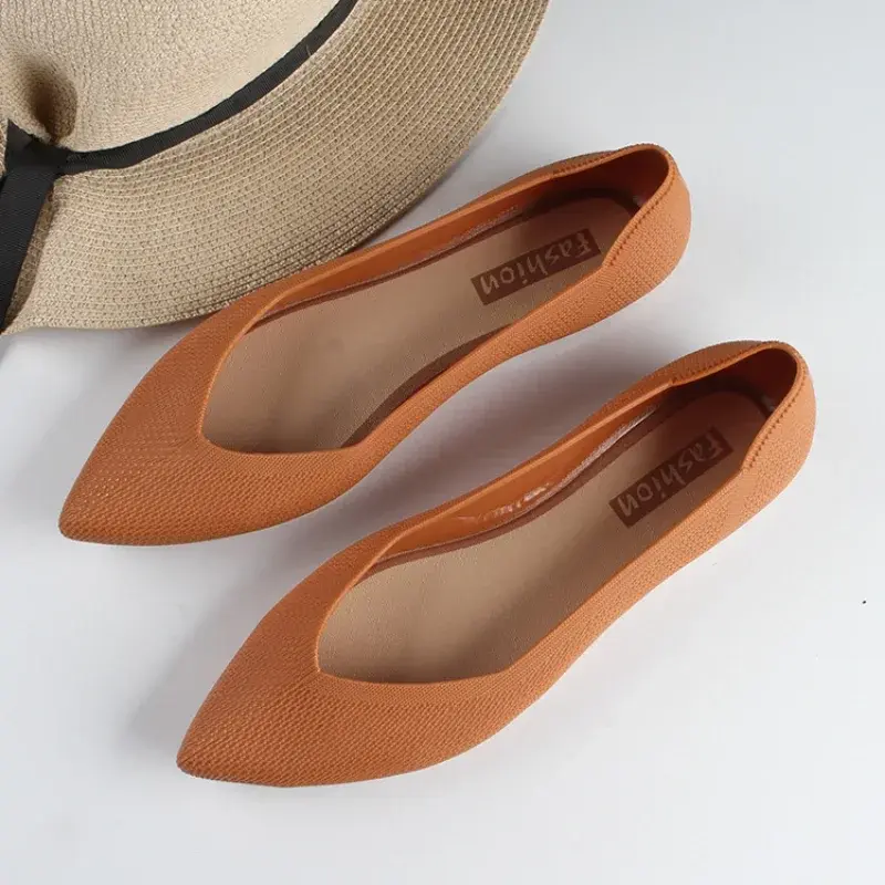 Summer Pointed Sandals Fashion Flat Sole Solid Casual Shallow Mouth Single Shoe woman designer shoes zapatos diseñador