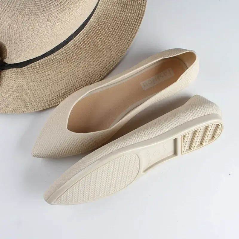 Summer Pointed Sandals Fashion Flat Sole Solid Casual Shallow Mouth Single Shoe woman designer shoes zapatos diseñador