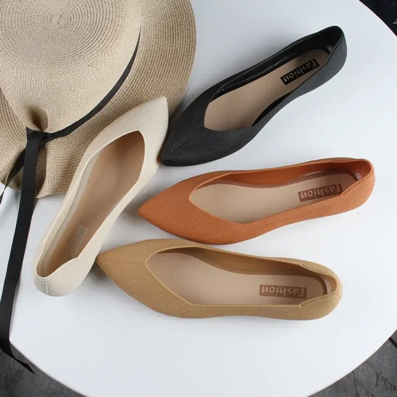 Summer Pointed Sandals Fashion Flat Sole Solid Casual Shallow Mouth Single Shoe woman designer shoes zapatos diseñador