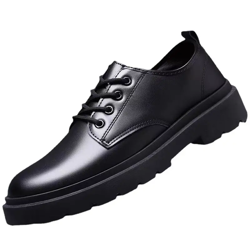 Men Leather Shoes Casual Formal Dress Oxfords Plus Size British Style Wedding Flats Soft Breathable Walking Office Sneakers2024