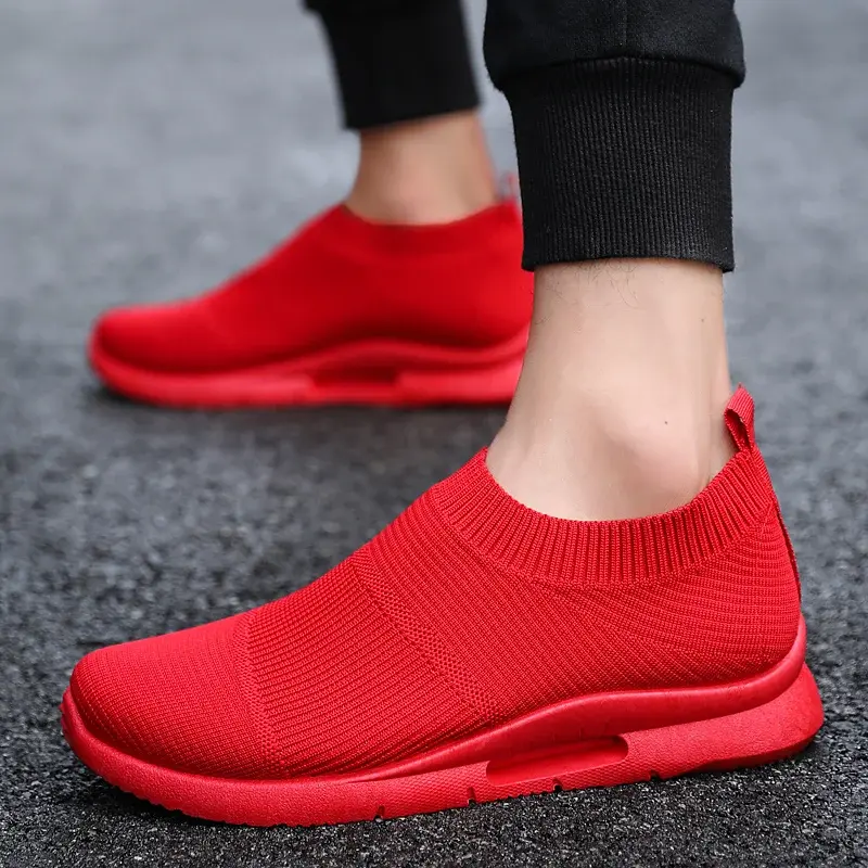 Breathable Men Running Shoes Outdoor Casual Sneakers Lightweight Walking Tennis Unisex Sports Footwear New Tenis Masculino