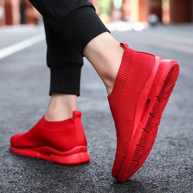 Breathable Men Running Shoes Outdoor Casual Sneakers Lightweight Walking Tennis Unisex Sports Footwear New Tenis Masculino