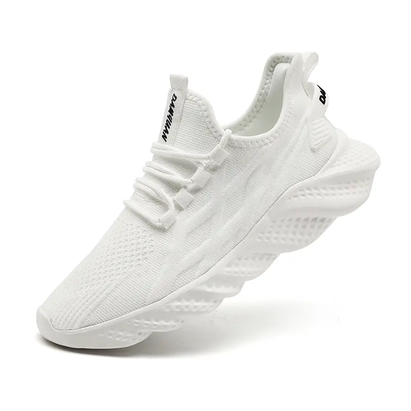 Women's and Men's Slip-Resistant Casual Shoes Durable Rubber Outsole Comfortable Cushioned Breathable Mesh Upper Sneakers