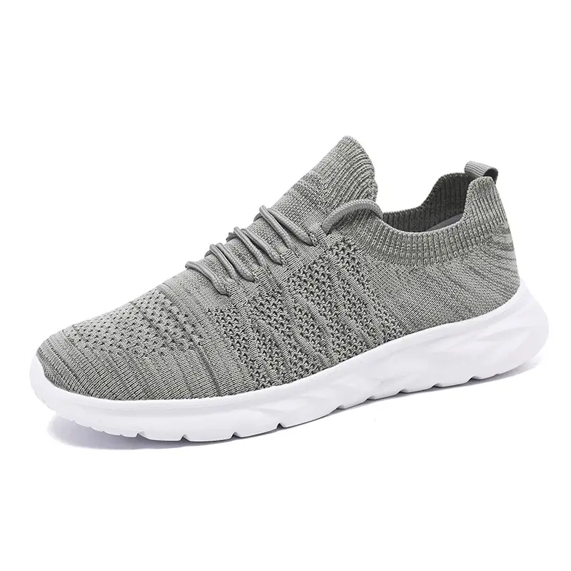 Men's Lightweight Sneakers Breathable Mesh Upper Anti-Slip Design Comfortable All-Day Shoes for Work Leisure Versatile Use