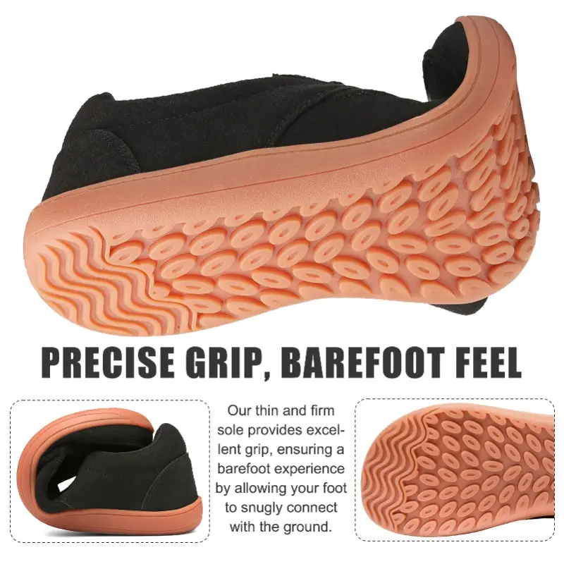 Men's Wide Toe  Anti-slip Vulcanised Barefoot Shoes Comfortable Walking Sneakers Lightweight Casual Footwear for Wide Feet