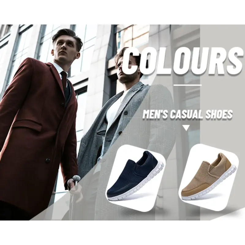 Classic Men's Comfort Loafers Anti-Slip Rubber Sole Lightweight Walking Shoes Breathable Business Casual Footwear Size 39-46