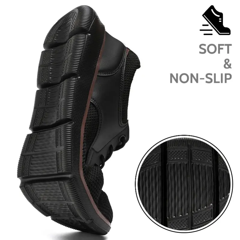 Men's Loafers Comfortable Lightweight Design Breathable Upper Soft Non-Slip Sole for Office Travel Casual Wear All Day Comfort