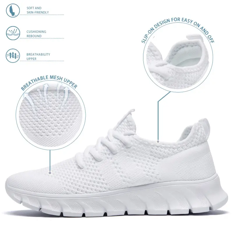 New Men's Athletic Sneakers Breathable Lightweight Sports Shoes Comfortable Walking Running Shoes for Men Trendy Casual Footwear