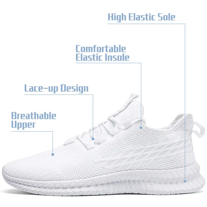 Men's Summer Classic Vulcanized Sneakers Breathable Running Shoes Lightweight Comfortable Casual Footwear Large Size 36-46