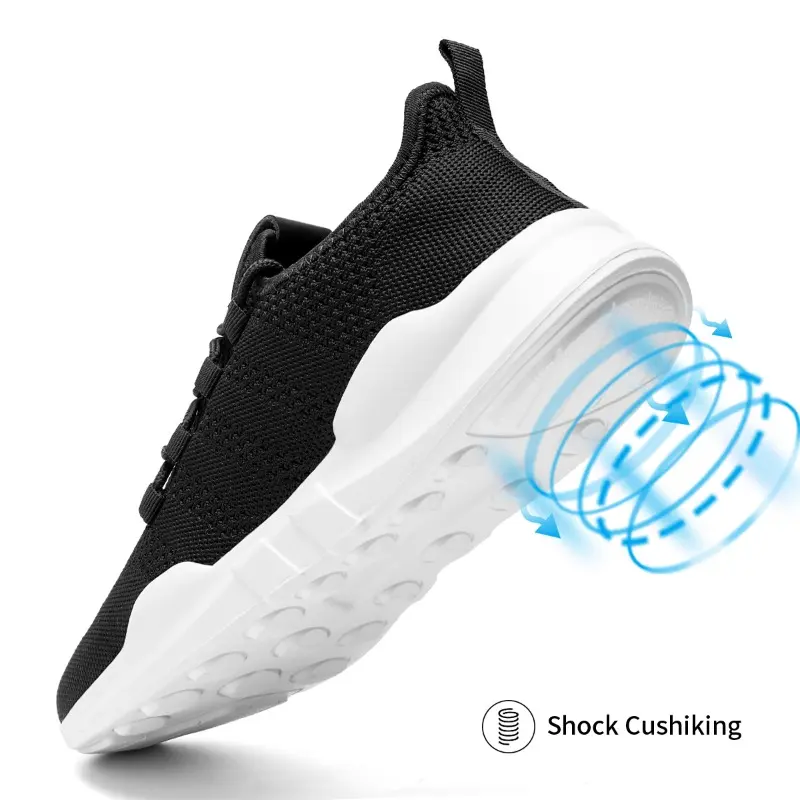 Men's Casual Sports Shoes Air Mesh Lightweight Sneakers Anti-Slip Wear Resistant Sole Comfortable Walking Shoes for Jogging