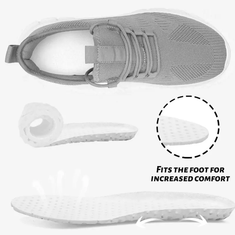 Unisex Lightweight Casual Shoes Breathable Slip on Sneakers Anti Slip Comfortable Walking Shoes for Men and Women Size 36-46