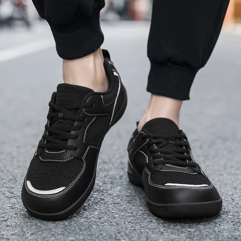 Men's Wide Width Casual Shoes Extra Toe Room Non-Slip Rubber Sole Lightweight Cushioned Shoes for Wide Feet All-Day Comfort