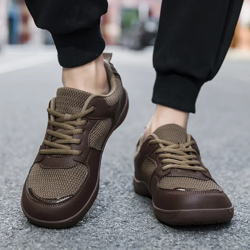 Men's Wide Width Casual Shoes Extra Toe Room Non-Slip Rubber Sole Lightweight Cushioned Shoes for Wide Feet All-Day Comfort