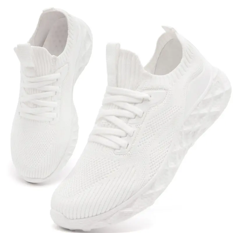 Women's Casual Sneakers Thick Sole Height Increasing Shoes Breathable Lightweight Non-Slip Walking Shoes Fashion Comfortable