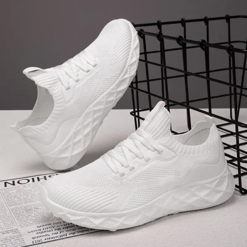 Women's Casual Sneakers Thick Sole Height Increasing Shoes Breathable Lightweight Non-Slip Walking Shoes Fashion Comfortable