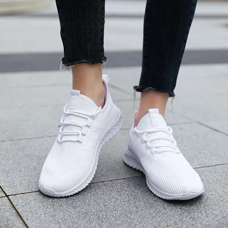 New Fashionable Women's and Men's Comfortable Airy Casual Sneakers Non-Slip Sole Mesh Upper Perfect for Daily Wear and Work