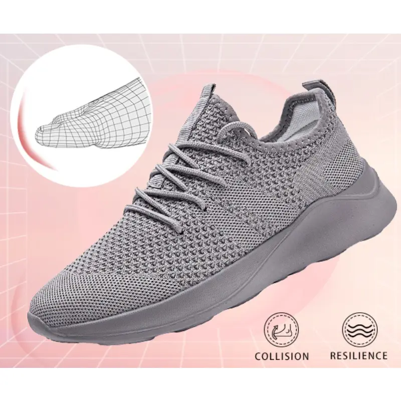 Fashion Men's and Women's Casual Shoes Breathable Ultralight Sneakers Mesh Comfortable Running Shoes for Daily Wear Size 36-46