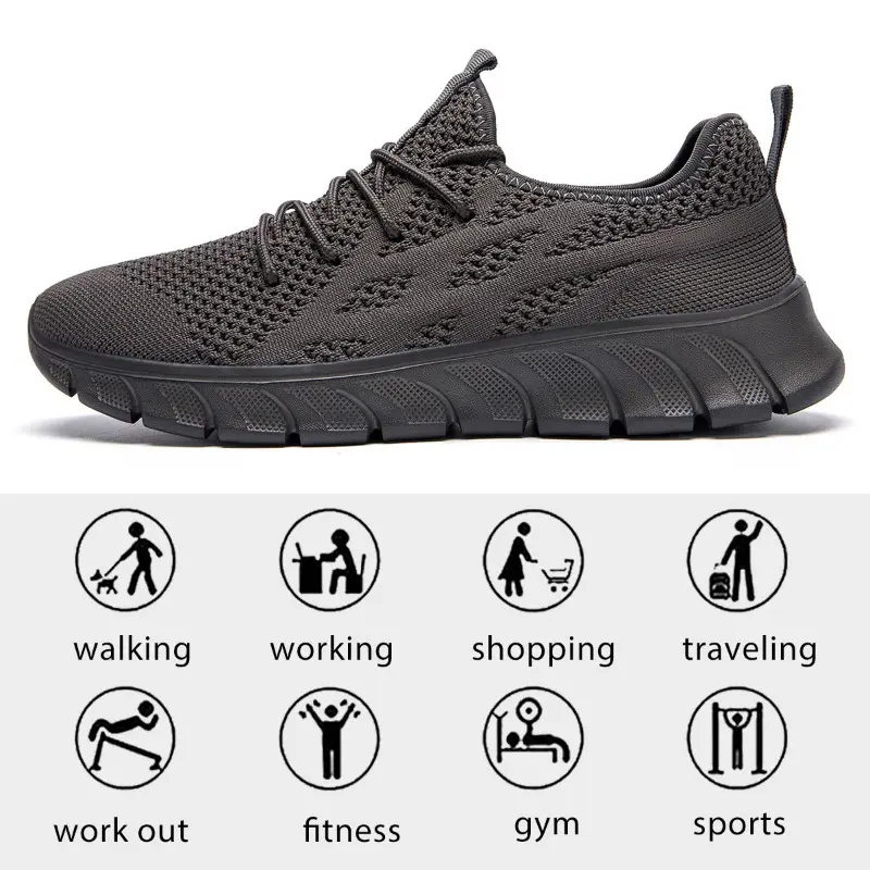 Women's Sports Shoes Breathable Mesh Running Sneakers Comfortable Walking Shoes for Men Durable Non-Slip Fashion Casual Footwear