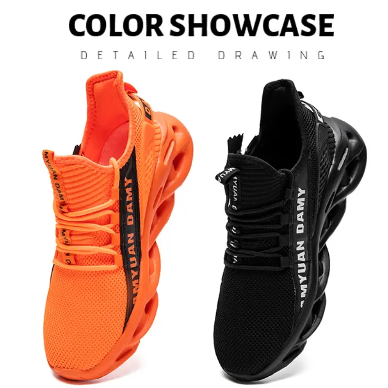 Men's Training Shoes Zipper Fastening Breathable Mesh Cup-Insole Support Ideal for Gym Outdoor Activities and Fitness Training
