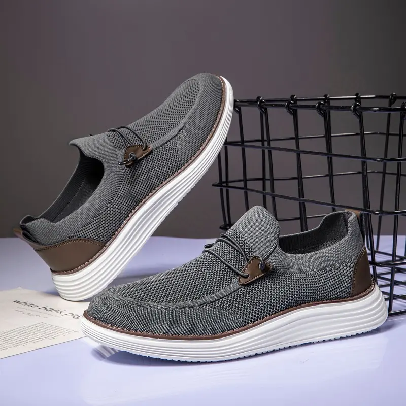 Summer Essential Men's Loafers Ultra Lightweight Breathable Design Versatile Slip-On Shoes for Work and Travel Plus Size 39-48