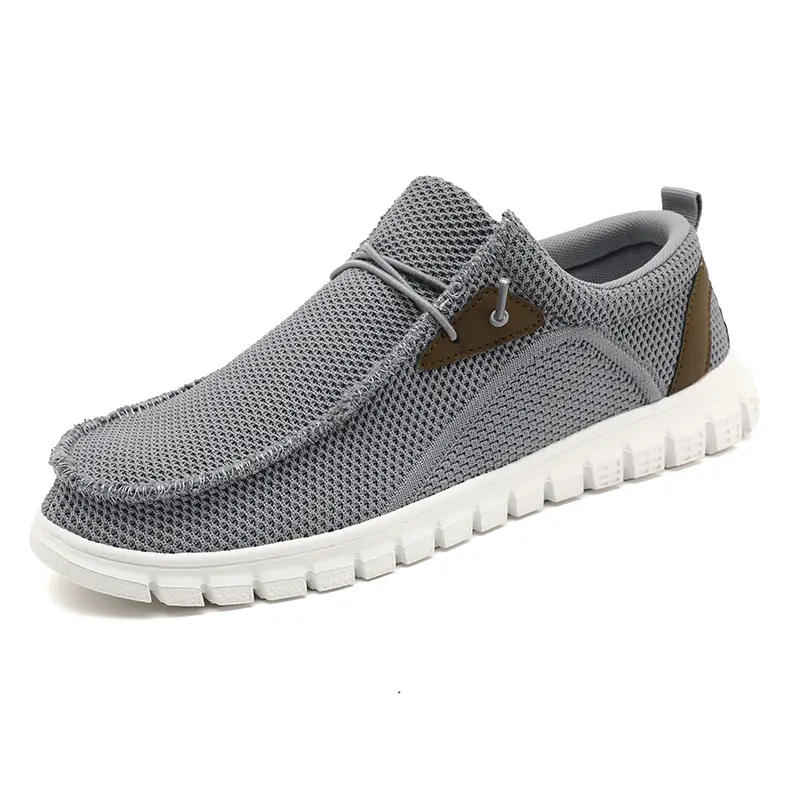 Men's Fashion Loafers Slip-On Walking Shoes Business Casual Footwear Comfortable Lightweight Mesh Sneakers for Daily Wear