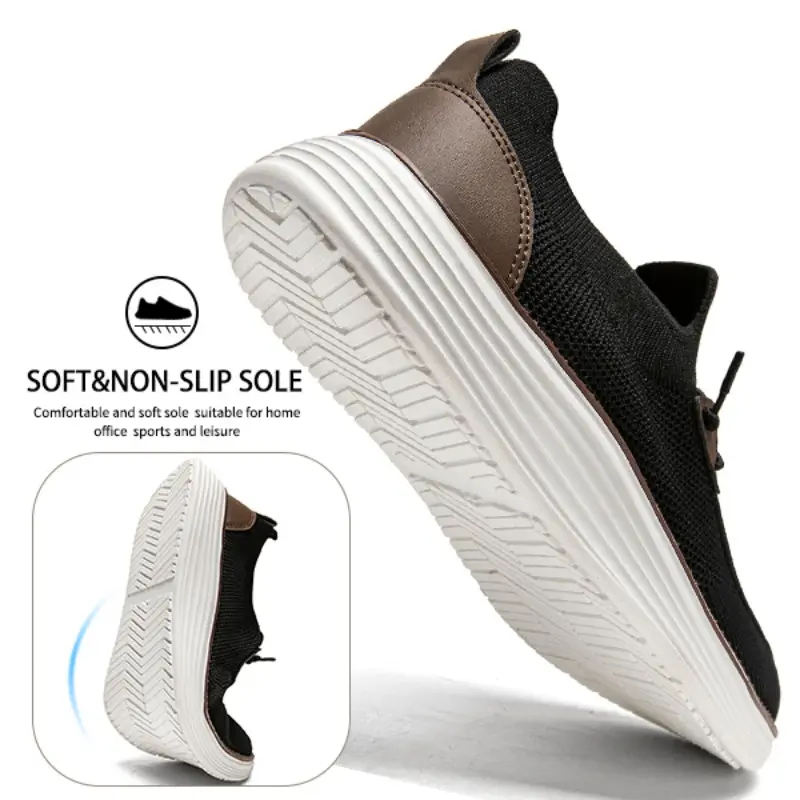 Summer Essential Men's Loafers Ultra Lightweight Breathable Design Versatile Slip-On Shoes for Work and Travel Plus Size 39-48